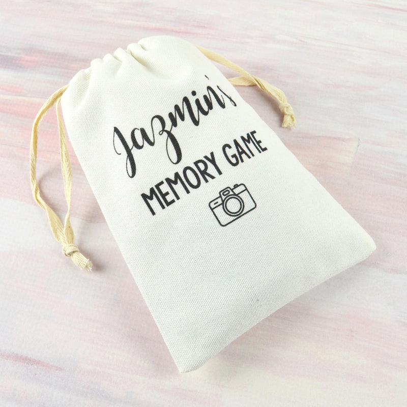 Birthday gift for kids with engraved name and photo game pieces
