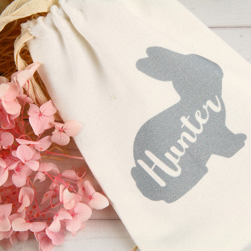 Printed Calico Easter Drawstring Bag