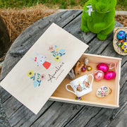 Custom Designed Engraved Printed Wooden Easter Keepsake Box Present
