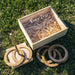 Personalised Engraved Wooden Wedding Ring Toss Game