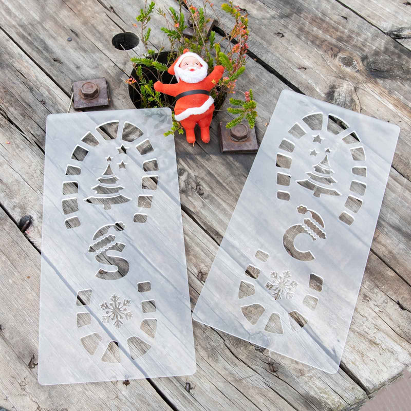 Personalised Engraved Santa Foot Stencils