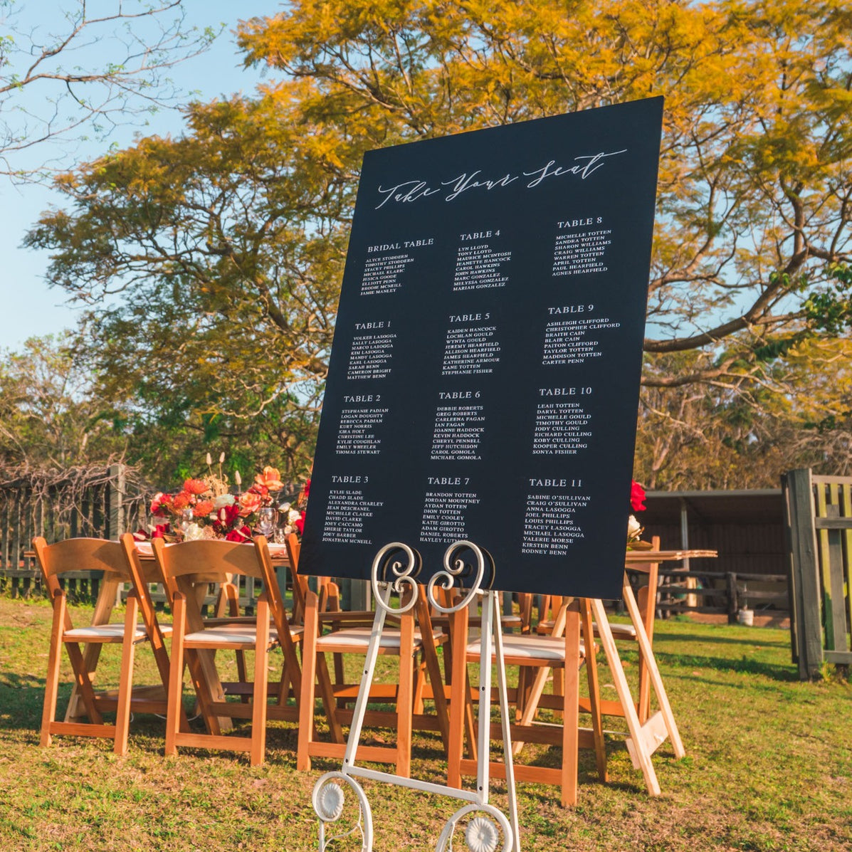 Printed A1 Size Acrylic Wedding Welcome Sign | Personalised Favours ...