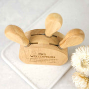 Customised Engraved Wooden 3 Piece Cheese Knife Block Set Teacher's Christmas Gift