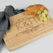 Custom Designed Engraved Wooden Wedding Cheese Chopping Serving Board Gift