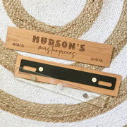 Custom Artwork Engraved Wooden Kids Artwork Wall Display Hanger